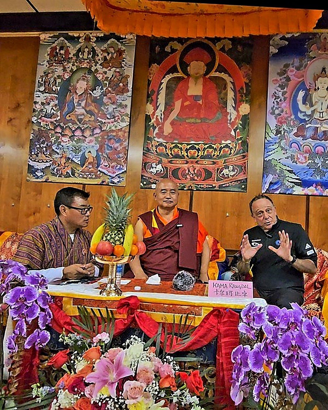 Tony Lawand with the Bhutan Rinpoche